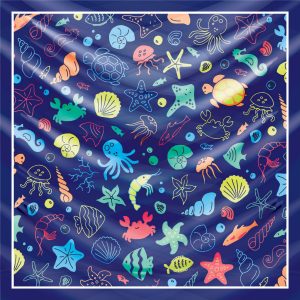 khăn bandana họa tiết biển - Mã 05 48