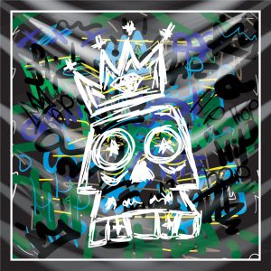 khăn bandana lụa silk họa tiết graffiti - hiphop - Mã 13 20