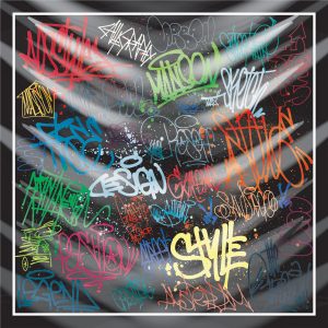 khăn bandana lụa silk họa tiết graffiti - hiphop - Mã 06 21 khăn bandana lụa silk họa tiết graffiti - hiphop - Mã 06 20