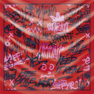 khăn bandana lụa silk họa tiết graffiti - hiphop - Mã 08 23 khăn bandana lụa silk họa tiết graffiti - hiphop - Mã 08 22