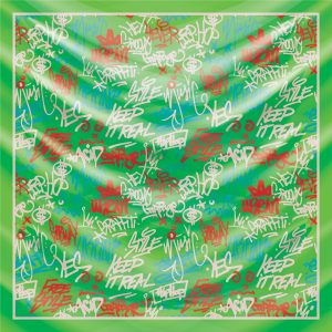 khăn bandana lụa silk họa tiết graffiti - hiphop - Mã 07 28