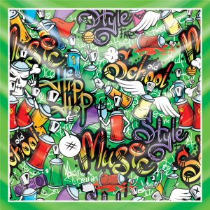 khăn bandana lụa silk họa tiết graffiti - hiphop - Mã 10 28