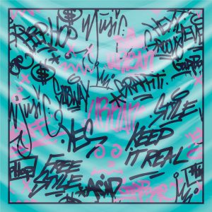 khăn bandana lụa silk họa tiết graffiti - hiphop - Mã 08 31 khăn bandana lụa silk họa tiết graffiti - hiphop - Mã 08 30