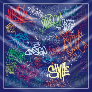 khăn bandana lụa silk họa tiết graffiti - hiphop - Mã 06 33 khăn bandana lụa silk họa tiết graffiti - hiphop - Mã 06 32