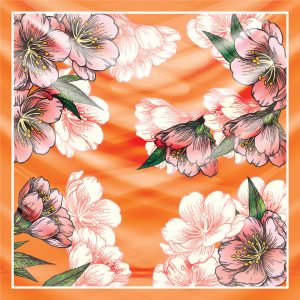 khăn bandana lụa silk họa tiết hoa - Mã 17 49 khăn bandana lụa silk họa tiết hoa - Mã 17 48