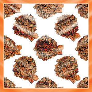 khăn bandana lụa silk họa tiết hoa - Mã 34 48