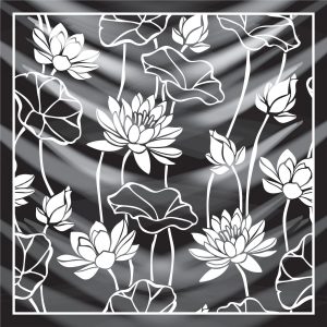 khăn bandana lụa silk họa tiết hoa - Mã 14 20