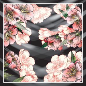 khăn bandana lụa silk họa tiết hoa - Mã 17 47 khăn bandana lụa silk họa tiết hoa - Mã 17 46