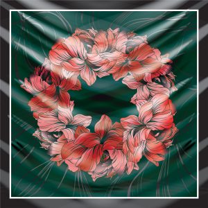 khăn bandana lụa silk họa tiết hoa - Mã 28 21 khăn bandana lụa silk họa tiết hoa - Mã 28 20