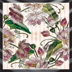 khăn bandana lụa silk họa tiết hoa - Mã 01 20