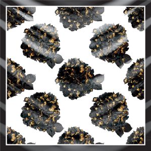 khăn bandana lụa silk họa tiết hoa - Mã 34 46