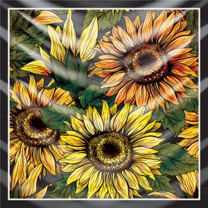 khăn bandana lụa silk họa tiết hoa - Mã 37 20