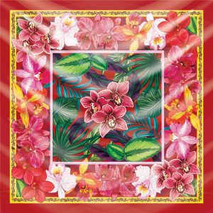 khăn bandana lụa silk họa tiết hoa - Mã 15 23 khăn bandana lụa silk họa tiết hoa - Mã 15 22