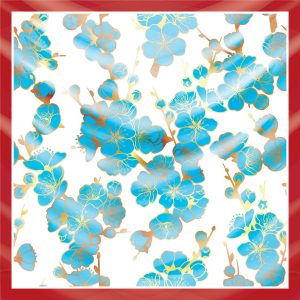 khăn bandana lụa silk họa tiết hoa - Mã 44 23 khăn bandana lụa silk họa tiết hoa - Mã 44 22