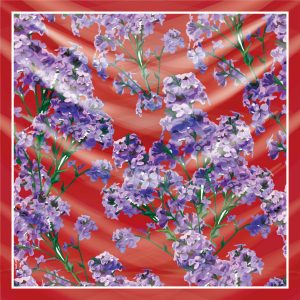 khăn bandana lụa silk họa tiết hoa - Mã 43 22