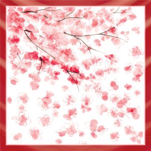 khăn bandana lụa silk họa tiết hoa - Mã 46 22