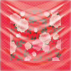 khăn bandana lụa silk họa tiết hoa - Mã 11 24