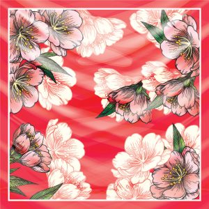 khăn bandana lụa silk họa tiết hoa - Mã 17 43 khăn bandana lụa silk họa tiết hoa - Mã 17 42