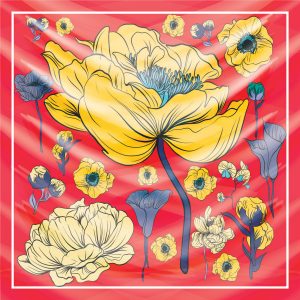 khăn bandana lụa silk họa tiết hoa - Mã 26 25 khăn bandana lụa silk họa tiết hoa - Mã 26 24