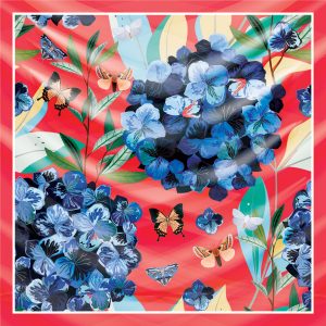 khăn bandana lụa silk họa tiết hoa - Mã 35 25 khăn bandana lụa silk họa tiết hoa - Mã 35 24