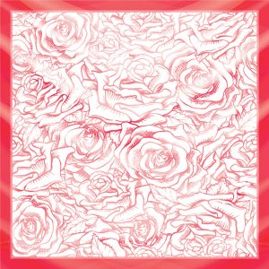 khăn bandana lụa silk họa tiết hoa - Mã 05 24