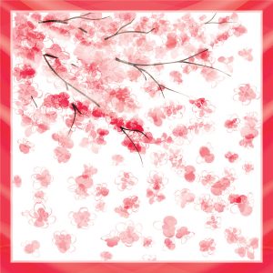 khăn bandana lụa silk họa tiết hoa - Mã 46 24