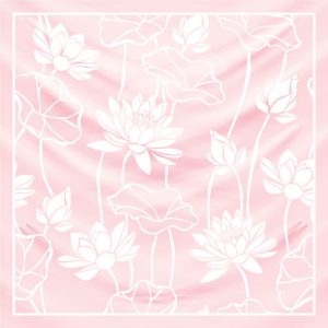 khăn bandana lụa silk họa tiết hoa - Mã 14 26