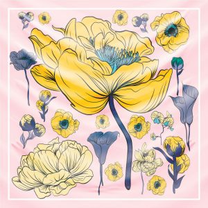 khăn bandana lụa silk họa tiết hoa - Mã 26 27 khăn bandana lụa silk họa tiết hoa - Mã 26 26