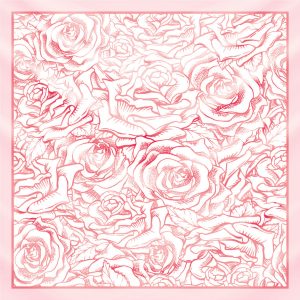 khăn bandana lụa silk họa tiết hoa - Mã 05 26