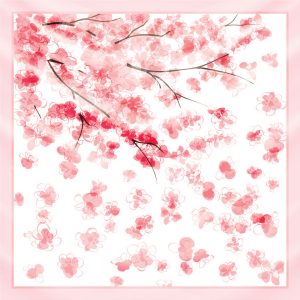 khăn bandana lụa silk họa tiết hoa - Mã 46 26