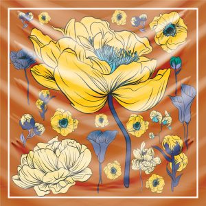 khăn bandana lụa silk họa tiết hoa - Mã 26 29 khăn bandana lụa silk họa tiết hoa - Mã 26 28