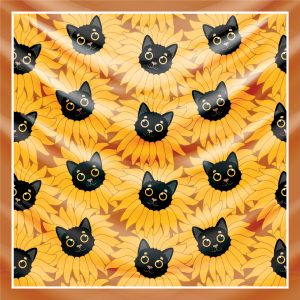 khăn bandana lụa silk họa tiết hoa - Mã 39 28