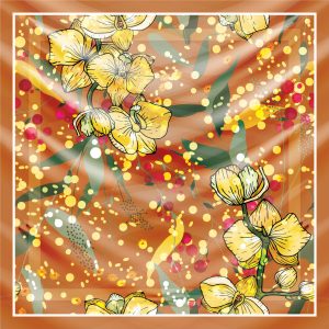 khăn bandana lụa silk họa tiết hoa - Mã 45 29 khăn bandana lụa silk họa tiết hoa - Mã 45 28