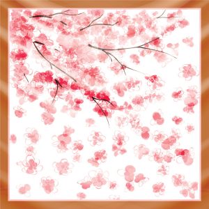 khăn bandana lụa silk họa tiết hoa - Mã 46 28