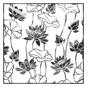 khăn bandana lụa silk họa tiết hoa - Mã 14 30