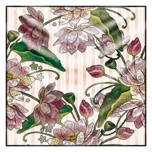 khăn bandana lụa silk họa tiết hoa - Mã 01 30