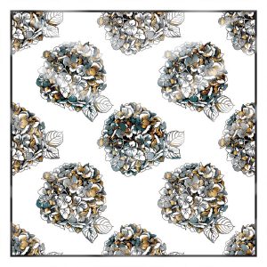 khăn bandana lụa silk họa tiết hoa - Mã 34 36