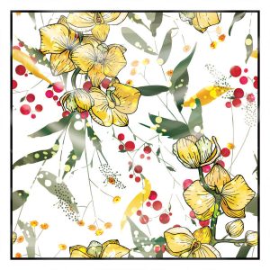 khăn bandana lụa silk họa tiết hoa - Mã 45 31 khăn bandana lụa silk họa tiết hoa - Mã 45 30