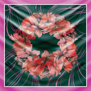 khăn bandana lụa silk họa tiết hoa - Mã 28 33 khăn bandana lụa silk họa tiết hoa - Mã 28 32