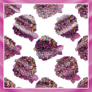 khăn bandana lụa silk họa tiết hoa - Mã 34 34