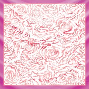 khăn bandana lụa silk họa tiết hoa - Mã 05 32