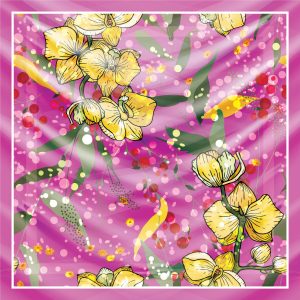 khăn bandana lụa silk họa tiết hoa - Mã 45 33 khăn bandana lụa silk họa tiết hoa - Mã 45 32