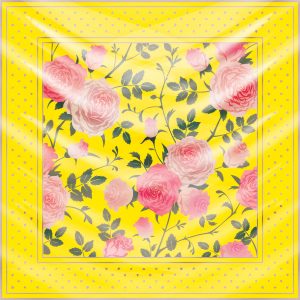 khăn bandana lụa silk họa tiết hoa - Mã 11 34