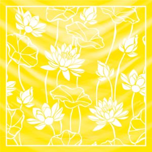 khăn bandana lụa silk họa tiết hoa - Mã 14 34