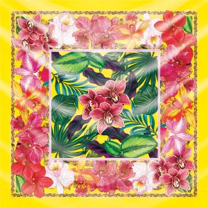 khăn bandana lụa silk họa tiết hoa - Mã 15 35 khăn bandana lụa silk họa tiết hoa - Mã 15 34