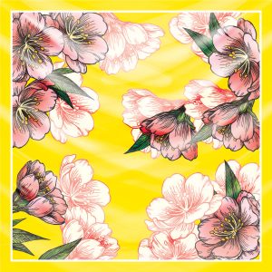 khăn bandana lụa silk họa tiết hoa - Mã 17 33 khăn bandana lụa silk họa tiết hoa - Mã 17 32