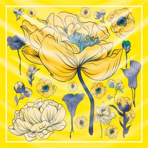 khăn bandana lụa silk họa tiết hoa - Mã 26 35 khăn bandana lụa silk họa tiết hoa - Mã 26 34