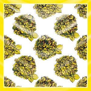 khăn bandana lụa silk họa tiết hoa - Mã 34 32