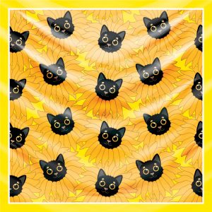 khăn bandana lụa silk họa tiết hoa - Mã 39 34