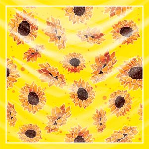 khăn bandana lụa silk họa tiết hoa - Mã 40 35 khăn bandana lụa silk họa tiết hoa - Mã 40 34